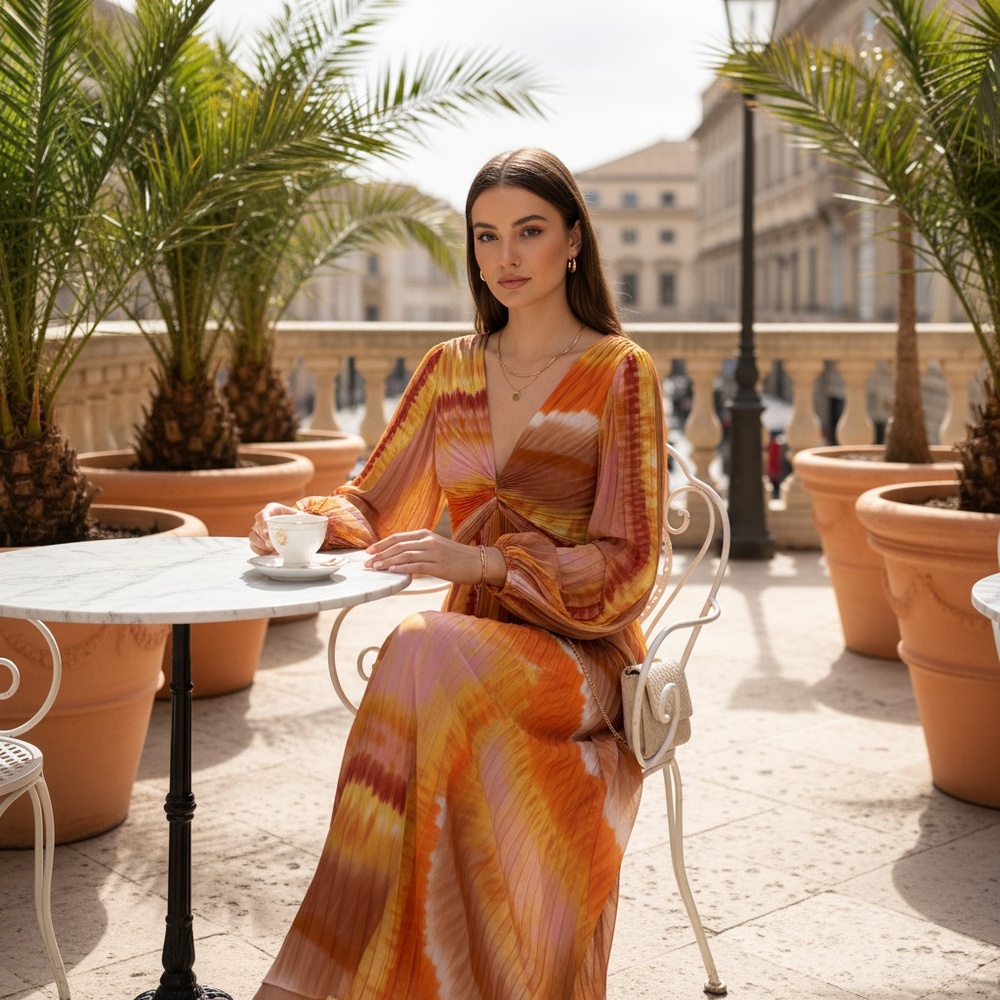 ALEXIS Maxi Dress ESTE-Dress Sunset - Picture 5 of 9